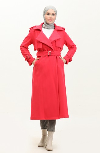 Manteau à épaulettes Fuchsia K318 420