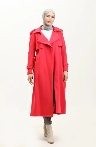 Manteau à épaulettes Fuchsia K318 420