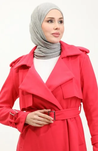 Manteau à épaulettes Fuchsia K318 420