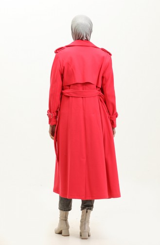 Manteau à épaulettes Fuchsia K318 420