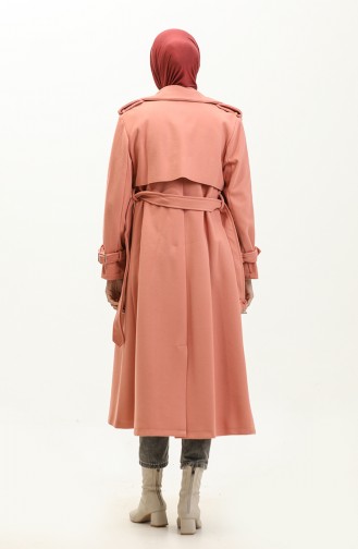 Manteau à épaulettes Dusty Rose K318 421