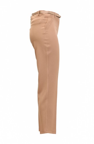 Ankle Length Fabric Trousers Brown 3059 564