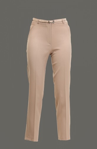 Ankle Length Fabric Trousers Mink 3059 566