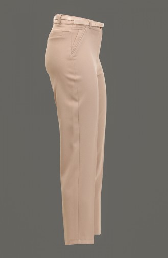 Ankle Length Fabric Trousers Mink 3059 566