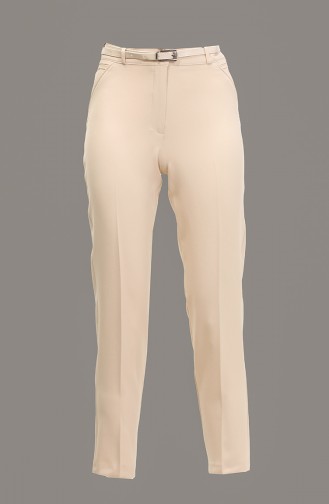 Ankle Length Fabric Trousers Stone 3059 567