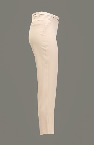 Ankle Length Fabric Trousers Stone 3059 567