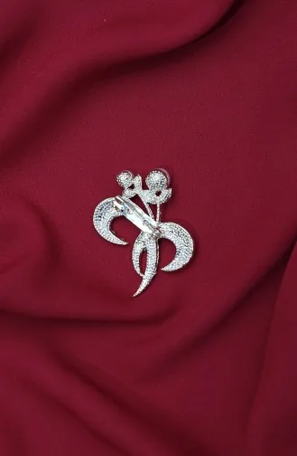 Goldfarbene Kristallstein-Perlenbrosche 27-274-13 27-274-13