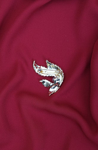 Altın Rengi Kristal Taşlı İncili Broş 27-276-13