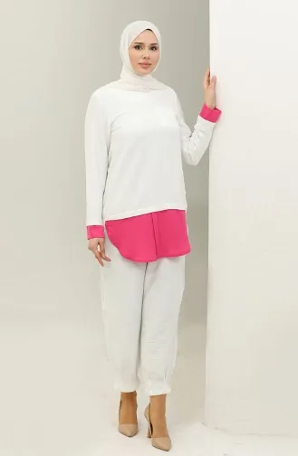 Costume Double Couleur Rose Tk224 594