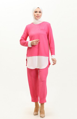 Double Color Suit Fuchsia Tk224 595