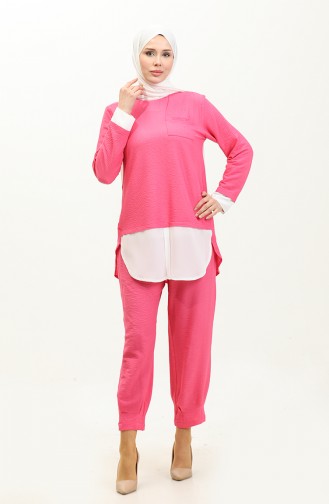 Double Color Suit Fuchsia Tk224 595