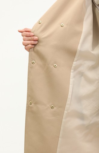 Trenchcoat Mit Druckknöpfen Nerzfarben K331 455