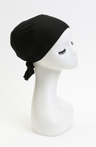 Lycra Seamless Bonnet-01 Schwarz 01