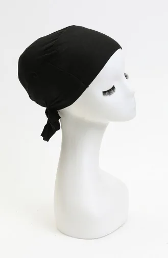 Bonnet Sans Couture Lycra-01 Noir 01
