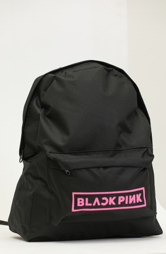 women s Two-compartment Backpack 5030a-01 Black Fuchsia 5030A-01