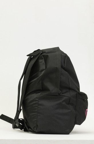 women s Two-compartment Backpack 5030a-01 Black Fuchsia 5030A-01