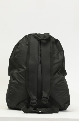 Damenrucksack Mit Zwei Fächern 5030A-01 Schwarz Fuchsia 5030A-01