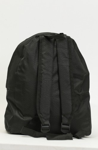 Damenrucksack Mit Zwei Fächern 5030A-02 Schwarz Rosa 5030A-02