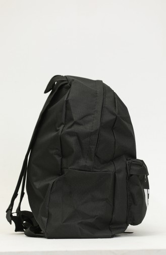 Damenrucksack Mit Zwei Fächern 5030B-01 Schwarz 5030B-01