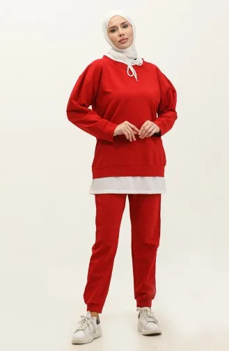 Doppel-Trainingsanzug 23129-01 Rot 23129-01