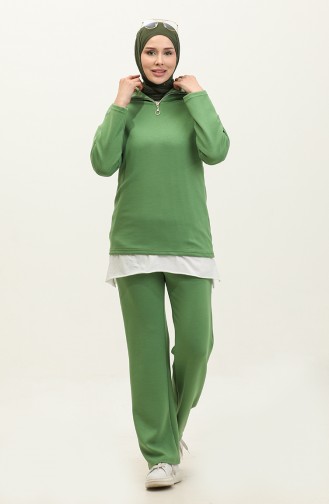 Zippered Suit 2141-02 Green 2141-02