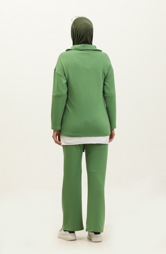 Zippered Suit 2141-02 Green 2141-02