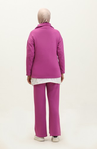 Zippered Suit 2141-04 Fuchsia 2141-04