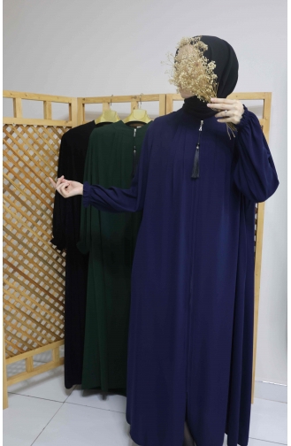 İhya Tekstil Plissee Seasonal Abaya PMFM4-03 Blau 4-03