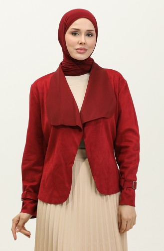 Veste En Daim Rouge C46 750