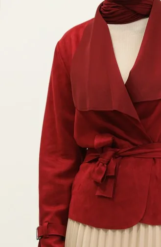 Wildlederjacke Rot C46 750
