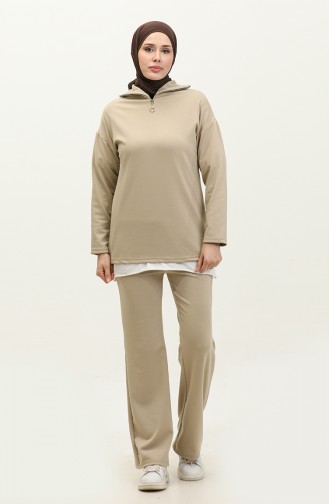 Zippered Tracksuit 2142-01 Mink 2142-01