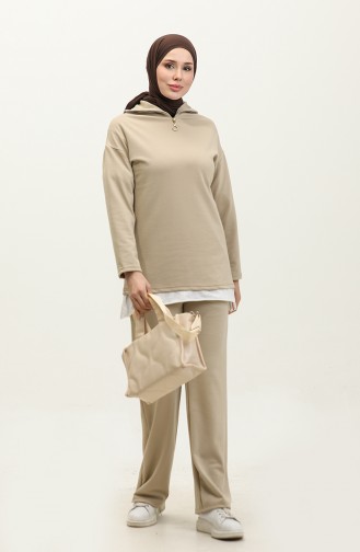 Zippered Tracksuit 2142-01 Mink 2142-01