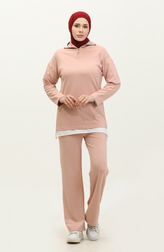 Zippered Tracksuit 2142-02 Powder 2142-02