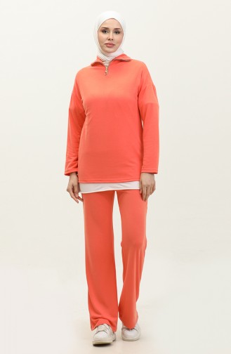 Zippered Tracksuit 2143-01 Orange 2143-01