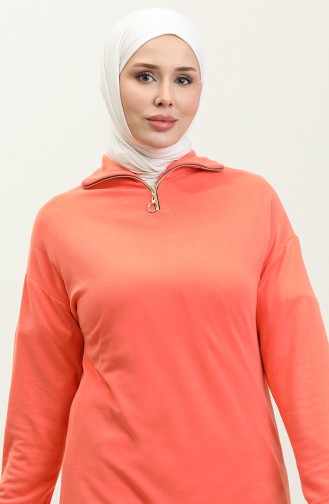 Zippered Tracksuit 2143-01 Orange 2143-01