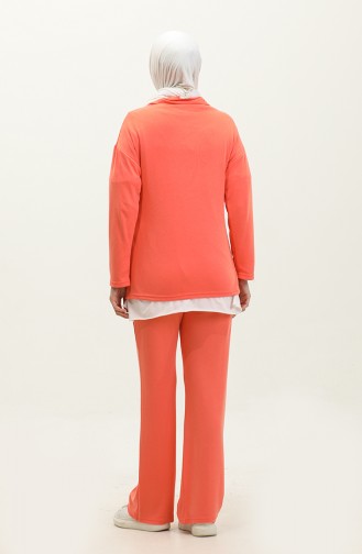 Zippered Tracksuit 2143-01 Orange 2143-01