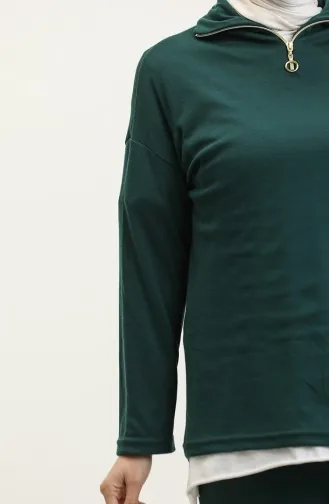 Fermuarlı Eşofman Takım 2143-03 Yeşil