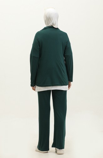 Zippered Tracksuit 2143-03 Green 2143-03