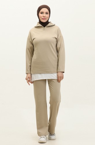 Zippered Tracksuit 2146-04 Mink 2146-04