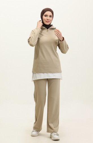 Zippered Tracksuit 2146-04 Mink 2146-04