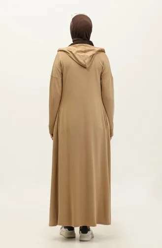Abaya Mit Reißverschluss 2140-02 Nerz 2140-02