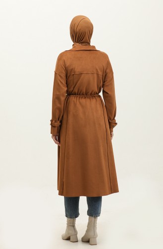 Lace Up Suede Cape Camel K198 743