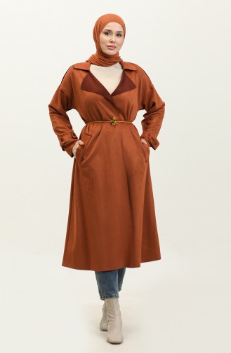Lace-up Suede Cape Brown K198 745