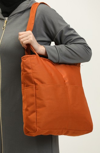 Women`s Large Shoulder Bag 5033-02 Tan 5033-02