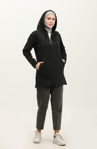 Kapuzenpullover 23130-01 Schwarz 23130-01