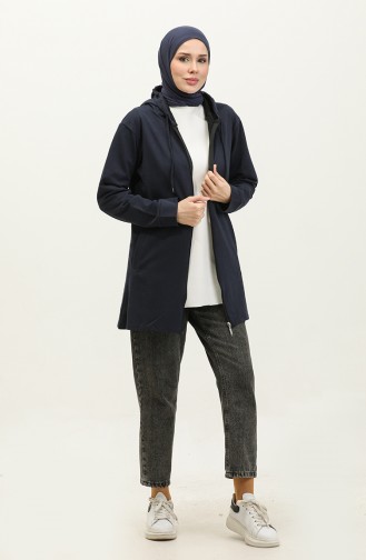 Hooded Sweatshirt 23130-03 Navy Blue 23130-03