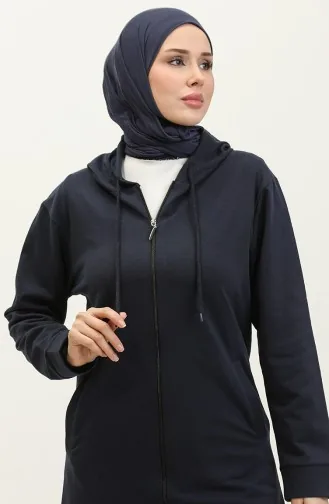 Sweat A Capuche 23130-03 Bleu Marine 23130-03
