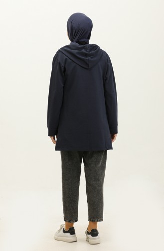 Hooded Sweatshirt 23130-03 Navy Blue 23130-03