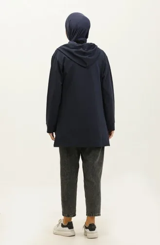Sweat A Capuche 23130-03 Bleu Marine 23130-03