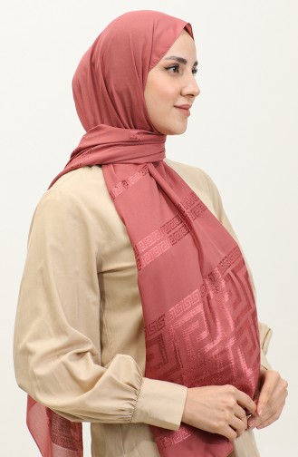 Jacquard Chiffon Sjaal 2070-02 Dusty Rose 2070-02